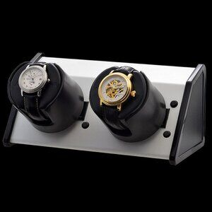 Orbita Double Sparta Bold Rotorwind Watch Winder in White Bold Color